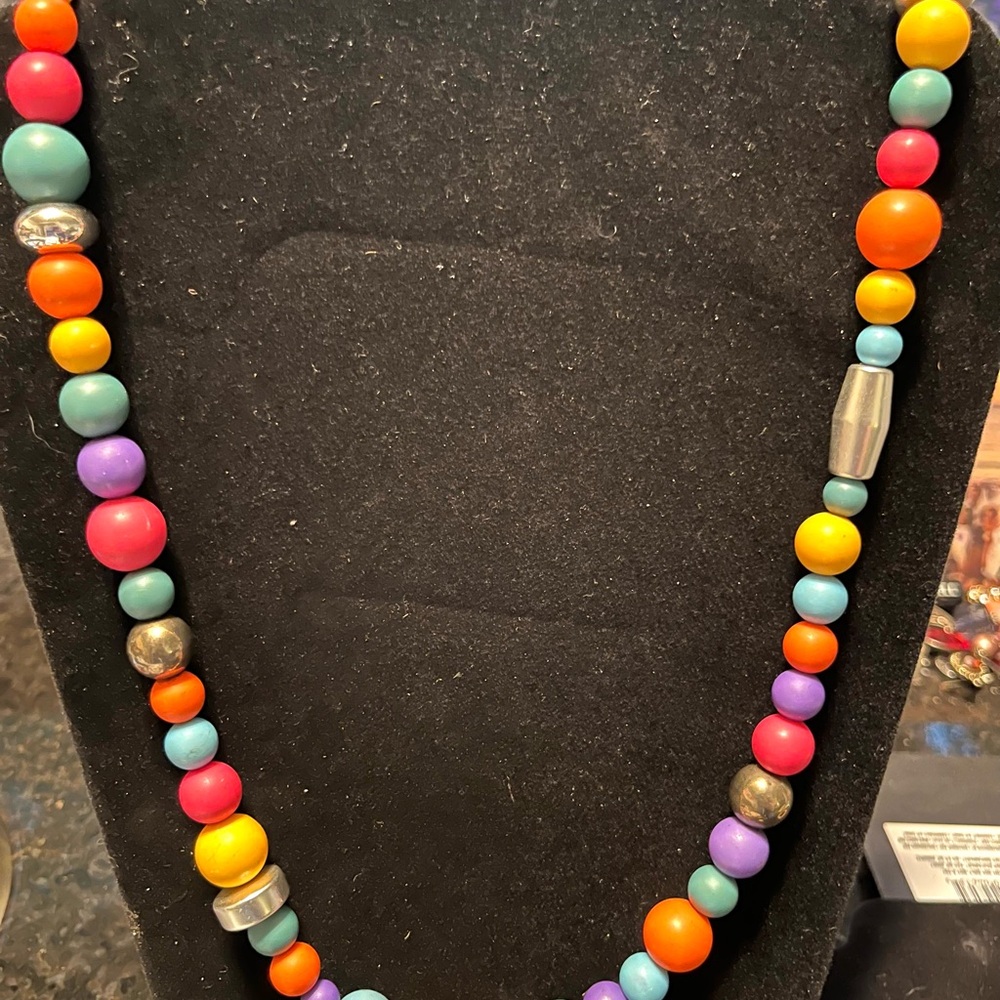 Colorful Beaded Necklace and bracelet